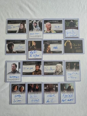 Rittenhouse 2019 Inflexions Game Of Thrones 15 Autograph Cards - Image 1 of 2