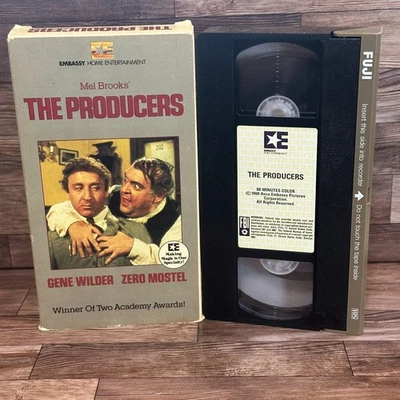 The Producers VHS Used Gene Wilder Zero Mostel Mel Brooks Embassy RARE - Image 1 of 4