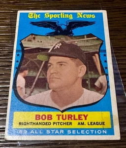 1959 Topps Bob Turley All Star (New York Yankees) #570 -EX - Free Shipping - Picture 1 of 2