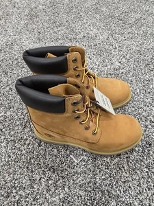 Timberland Premium 6in Waterproof Boot Wheat Nubuck Size 8 Womens New In Box - Picture 1 of 11
