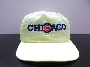 VINTAGE Chicago Cubs Mütze Kappe Druckknopflasche grün blau MLB Baseball Logo Herren 80er - Bild 1 von 8
