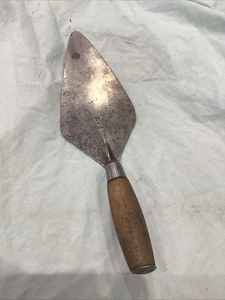 WHS Hunt & Sons Brades Vintage 9 1/2” x 4 1/4” Trowel Wooden Handle - Picture 1 of 7