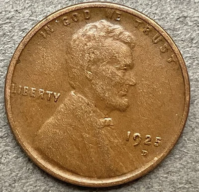 1925 D * Lincoln Wheat Cent - Better Grade ~ A979 - Image 1 of 2