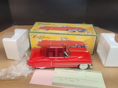 Fifties 1950 Cadillac Convertible Red Made in  Japan Tin 11" Friction Vintage - Image 1 of 4