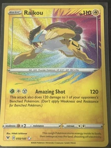 Pokemon Raikou 050/185 - SWSH04: Vivid Voltage Holo  - Picture 1 of 2