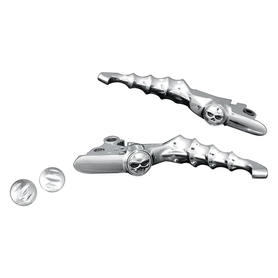 For Harley-Davidson Road King 2008-2013 Kuryakyn 1058 Zombie Chrome Levers - Imagem 1 de 4