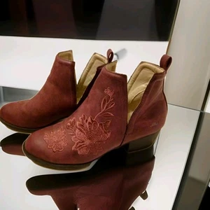 JBU Shoes Jambu Boots Womens 6.5-7 Parker Memory Foam Purple Floral Ankle Bootie - Picture 1 of 7