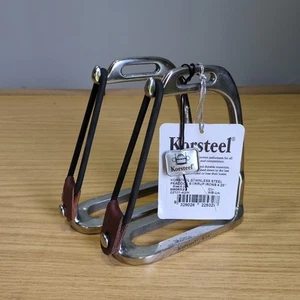 BNWT Korsteel Peacock Safety Stirrup Irons - 4.25" *Free Postage* - Picture 1 of 2