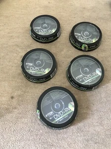 DVD TDK + DVD VIERGE RW 120 MINUTES - 10 PACKS X 5 (50 DISQUES DVD + RW - NEUF + SCELLÉ - Photo 1/3