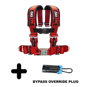 Red 3 in 4 point Harness and Bypass Plug Polaris Turbo XP Pro R 170 RS1 Ranger - Bild 1 von 8