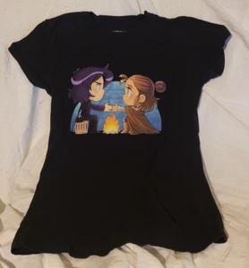 Star Wars Rey & Kylo Ren Force Connection Girls T-Shirt Juniors Size Extra Small - Picture 1 of 3