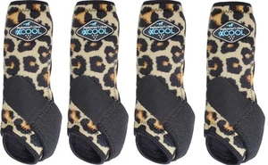 Professionals Choice Brrr 2XCOOL Value 4 Pack Front Hind Cheetah Large L Boots - Picture 1 of 5