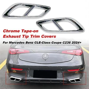 Chrom Auspuffblenden Endrohrblenden Für Mercedes Benz CLE-Klasse Coupe C236 24+ - Bild 1 von 5