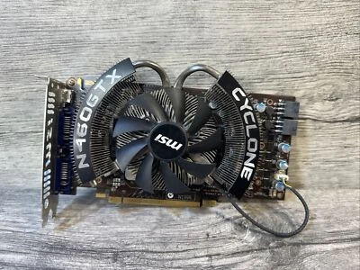MSI NVIDIA N460GTX Cyclone PCI Express x16 VIDEO CARD 768MB GDDR5 768D5/OC #M18 - Image 1 of 4