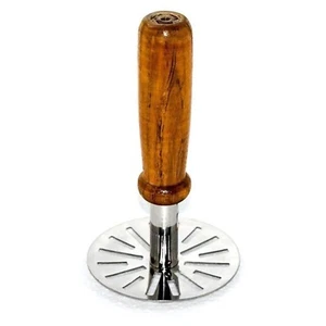 High Grade Stainless Steel Wooden Handle Masher for Boiled Potato, Vegetable - Picture 1 of 5