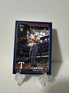 2024 Topps Update #US58 Evan Carter (RC) Rookie Debut Blue Parallel Color Match - Picture 1 of 2