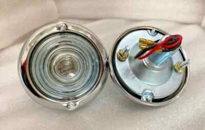 Willys CJ3b CJ3 CJ5 Ford Jeeps Parking Turn Signal Indicator Clear Glass Lights - Bild 1 von 4