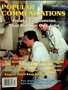 Popular Communications Magazine April 1996 Freaky Frequencies Perform Odd Jobs - Picture 1 of 2
