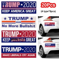 20pcs Trump 2020 Bumper Sticker Keep Make America Great Make Liberals Cry Again*