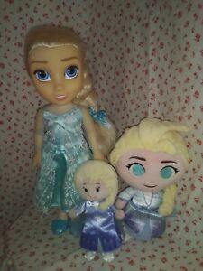 Disney Elsa Frozen Plush Vinyl Doll Lot Funko