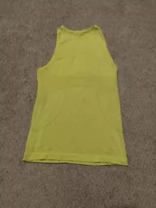 Lululemon Swiftly Tanktop Damen Gr. 4 Racerback grün gelb Stretch Training - Bild 1 von 9