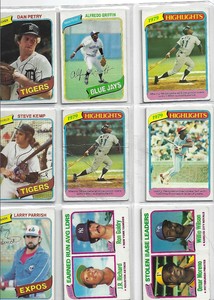 1980 Topps Baseball Cards