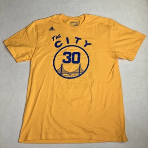 Adidas Stephen Curry The CIty Golden State Warriors T-Shirt Mens L NBA Go-To Tee - Picture 1 of 7