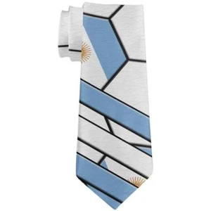 World Cup Argentina Soccer Ball All Over Neck Tie - Picture 1 of 1