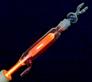 Elektroda HF "Inhalator" Neon wysokiej częstotliwości fioletowy promień Lutz Neumann - Zdjęcie 1 z 9