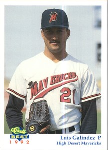 1992 High Desert Mavericks Classic/Best #16 Luis Galindez