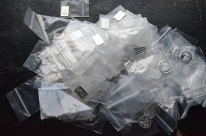 25 randomly picked 1 gram silver bars/rounds - Picture 1 of 4
