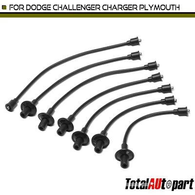Juegos de cables de bujías de 7 piezas para Plymouth Belvedere 1960-1970 Barracuda Fury Duster Foto 1 de 4