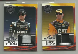 KASEY KHANE *JEFF BURTON * NASCAR, RACE USED relic SPORTS CARDS - Picture 1 of 4
