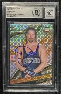KEVIN NASH SIGNED 2022 WWE REVOLUTION GROOVE BECKETT AUTO GRADE 10 381 - Picture 1 of 2