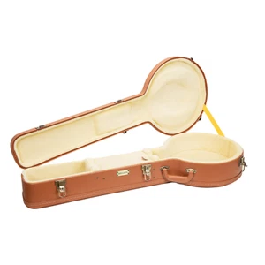 Crossrock Relief Series Case for 12.5'' Openback styles of Banjos-Red Wood - Picture 1 of 5