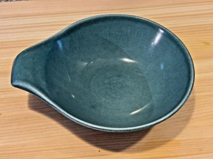 Russel Wright Steubenville 1950's  Modern 5 3/4" Lug Soup Bowl cedar green - Picture 1 of 3
