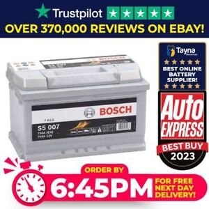 S5 007 Bosch Car Van Battery 12V 74Ah Type 100 S5007 - Next Day Delivery