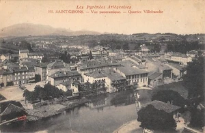 CPA 09 SAINT GIRONS / VUE PANORAMIQUE / QUARTIER VILLEFRANCHE - Picture 1 of 1