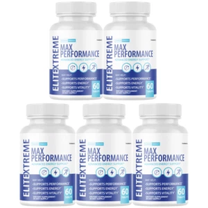 Elite Xtreme Max Performance Advanced Energy Support - 5 Bottles - Picture 1 of 5