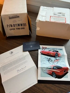 Franklin Mint 1997 Chevrolet Corvette Red 1/24 DIECAST New in box with COA - Picture 1 of 4