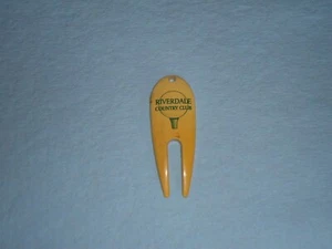 De colección Riverdale Country Club Divot Herramienta Campo de Golf Sheboygan Wisconsin - Imagen 1 de 2