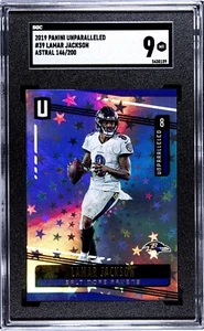 2019 Panini Unparalleled - Astral #39 Lamar Jackson #/200 SGC 9 Baltimore Ravens - Picture 1 of 2