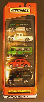 Matchbox 5 Pack Gift Set Storm Trackers 96722 Volkswagen Bug+VW Bus+more - Image 1 of 4