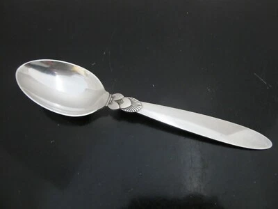 GEORG JENSEN Dinamarca Plata Esterlina CACTUS 7 7/8" Cuchara para Servir Cuchara Cucharada Foto 1 de 4
