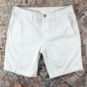 Bonobos Chino Shorts Men Size 30 X 9.5" Inseam White Cotton Casual Preppy Summer - Picture 1 of 9