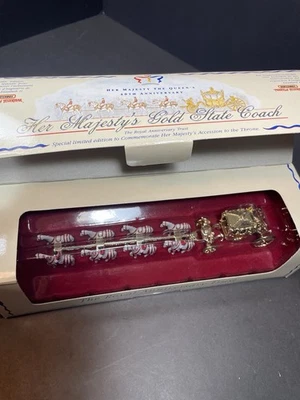 Matchbox Her Majesty's Gold State Coach 40th Anniversary YY66 NRFB - Image 1 of 4