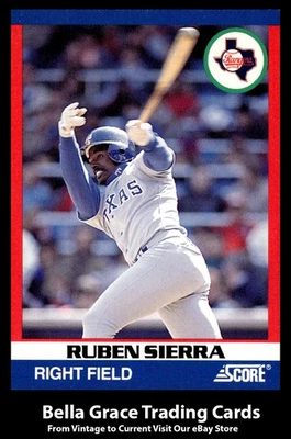 1991 Score 100 Superstars Ruben Sierra #12 Texas Rangers MLB Baseball  - Image 1 of 2