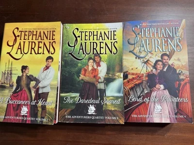Lot Of 3 Romance By Stephanie Laurens #2-4 from Adventurers Quartet Very Good Foto 1 de 4