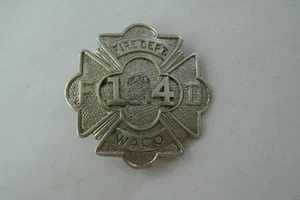 Insignia vintage del Departamento de Bomberos de Texas obsoleta - Imagen 1 de 2