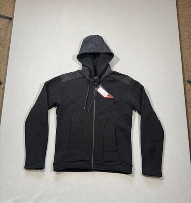 Moletom com capuz Alpinestars masculino médio preto zíper completo motociclismo NOVO - Imagem 1 de 4